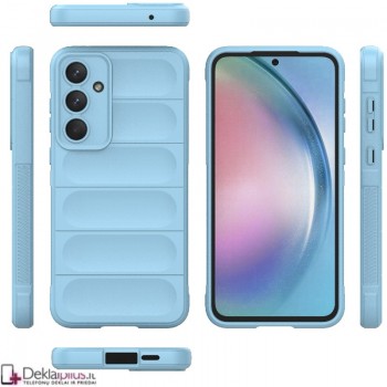 Magic Shield guminis dėklas - šviesiai mėlynas (Samsung A55 5G)